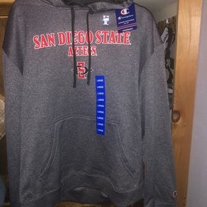 San Diego State Aztecs Hoodie Sz Large by Champion NWT. Mens March Madness!